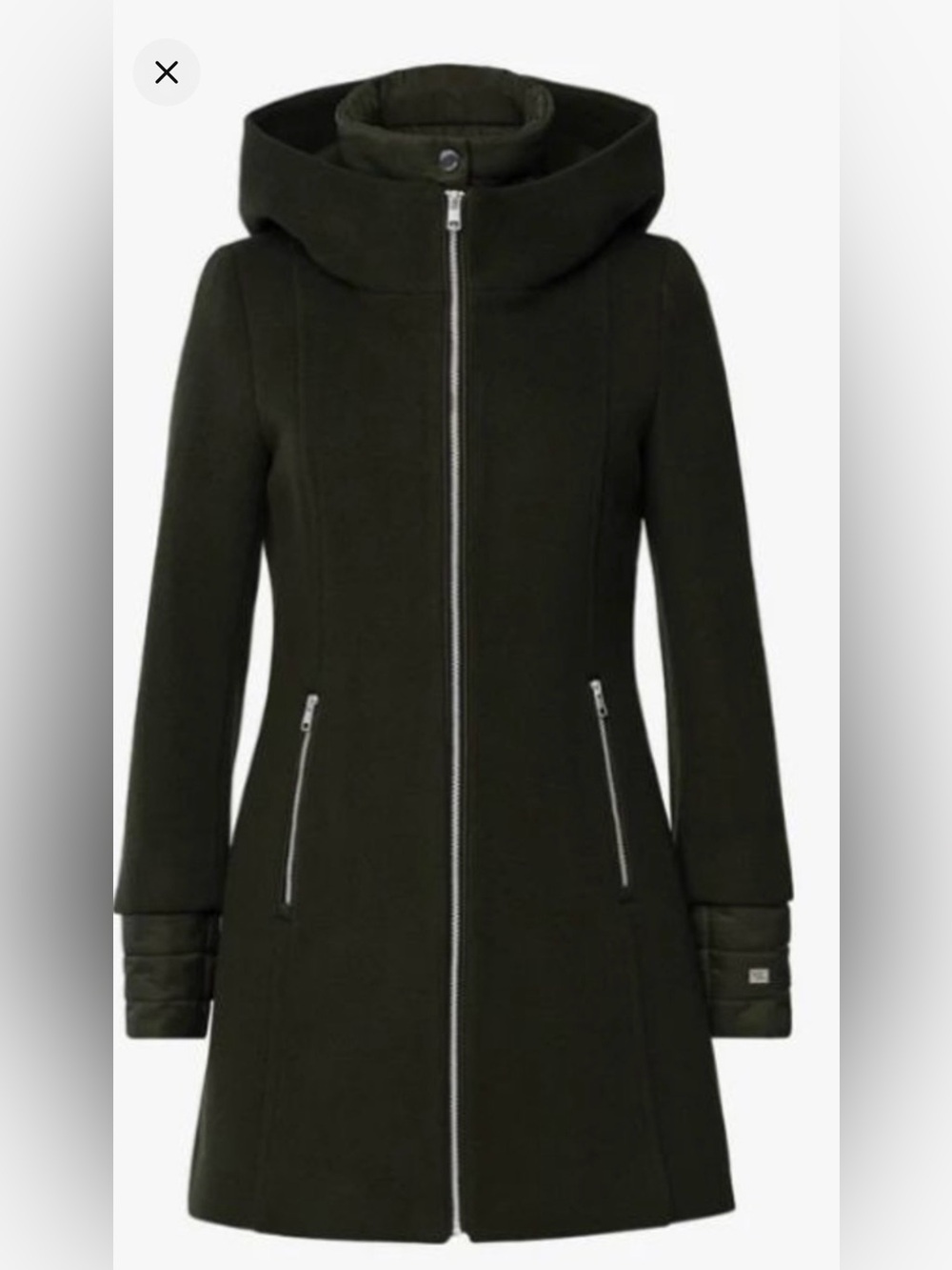 Soia & Kyo Rooney Mixed Media Wool Blend Coat with Quilted insert- Dry cleaned L